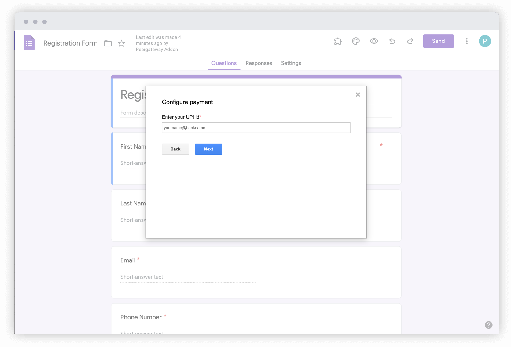 Accept payments in India using UPI Google pay, PhonePe, Paytm etc