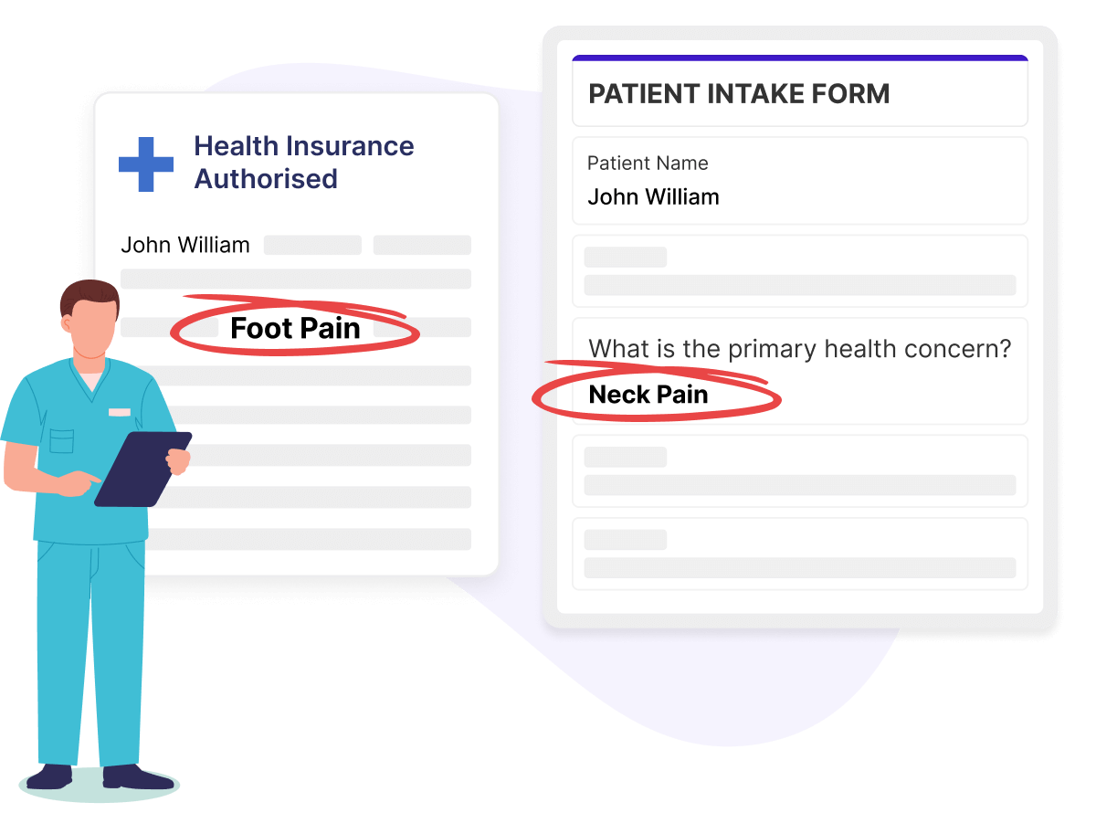 Catch mismatches before appointments