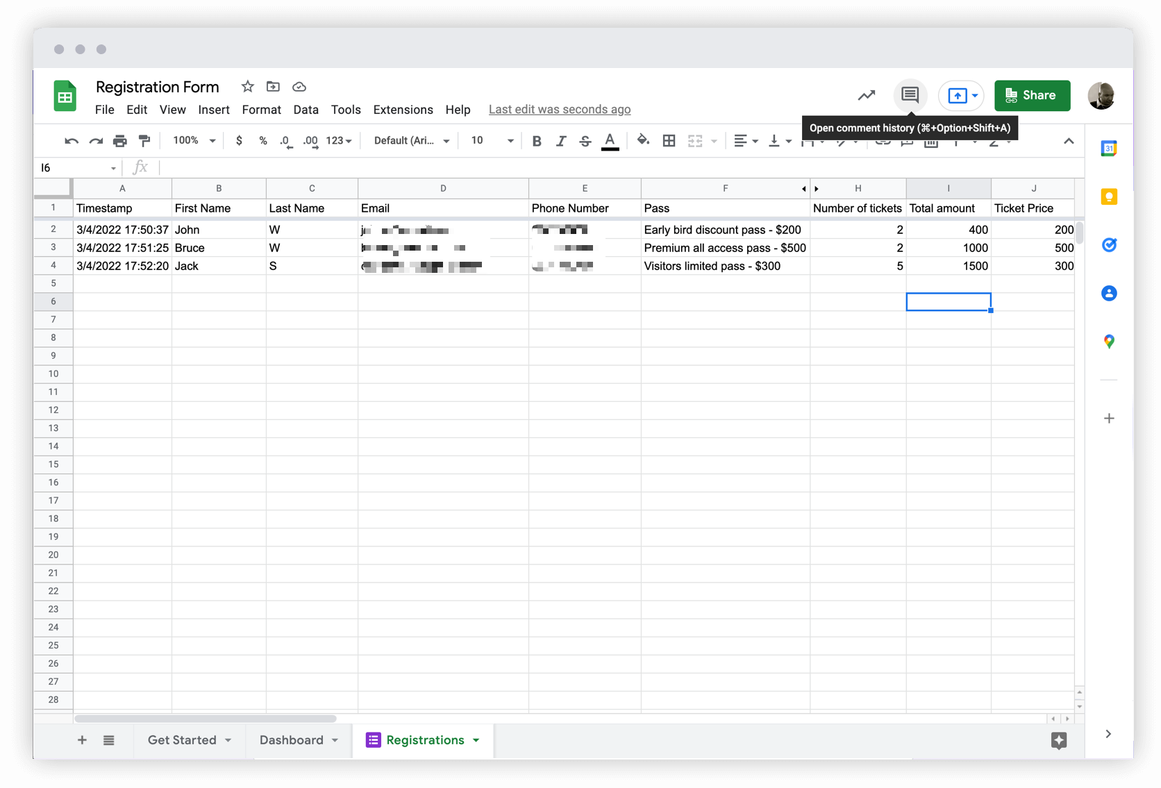 Sync responses to Google Sheets to analyze the data or integrate with other apps using Zapier or Apps script